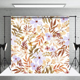 Aperturee - Aperturee Autumn Floral Leaves Fine Art Photography Backdrop